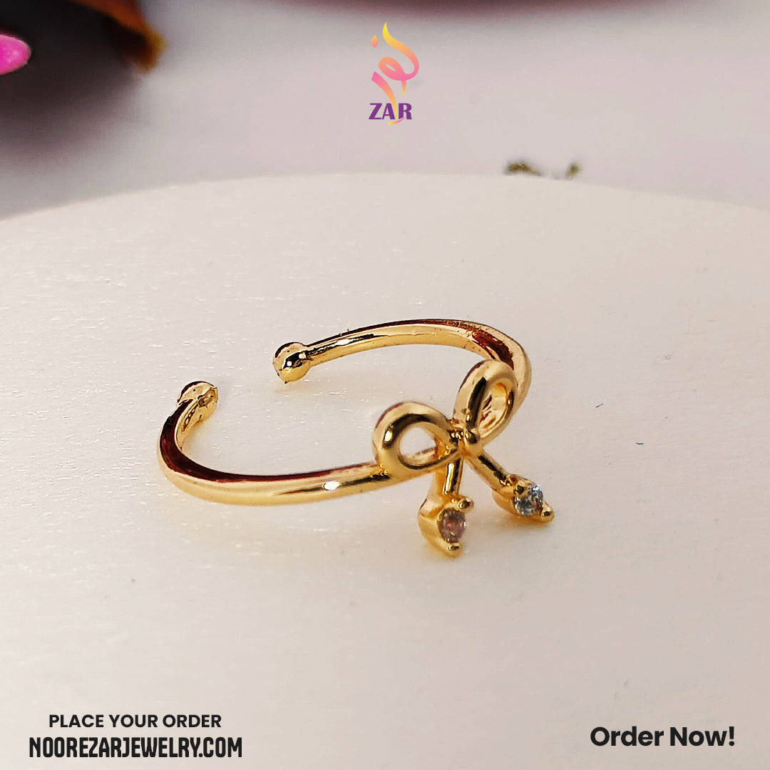 Adjustable Golden Ring Bow Style | Adjustable