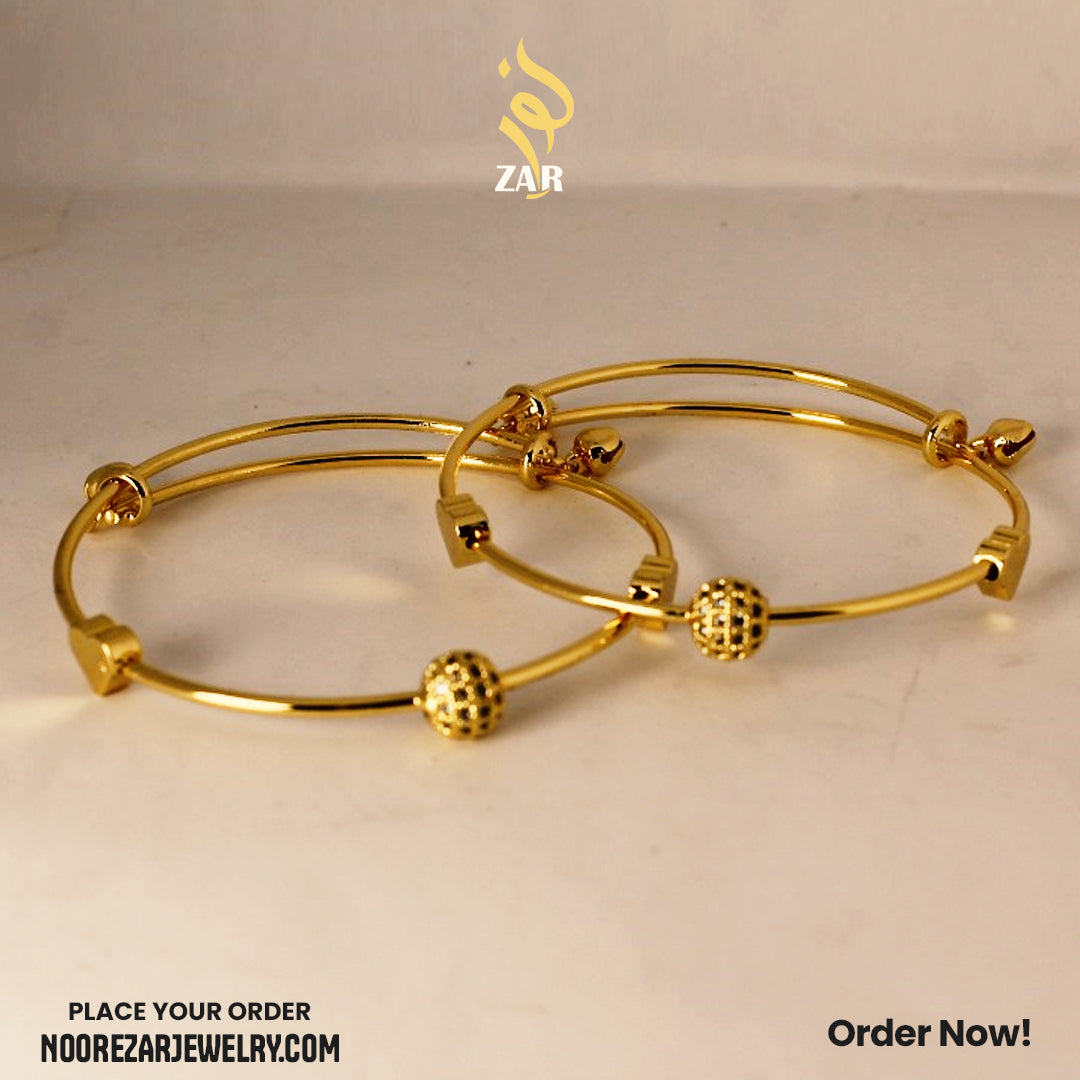 Set of 2 Silver-Toned Sparkle Ball Bracelets – Stylish Daily Wear