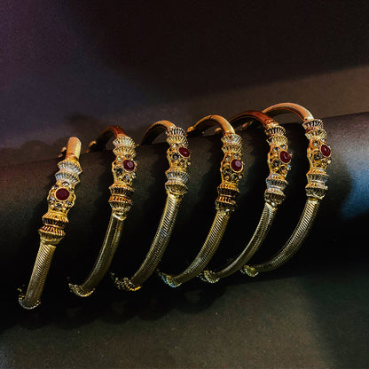 6Pcs Golden Fancy Bangles / karra
