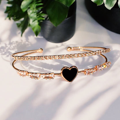 Elegant Heart Bracelet - Adjustable Fit for All