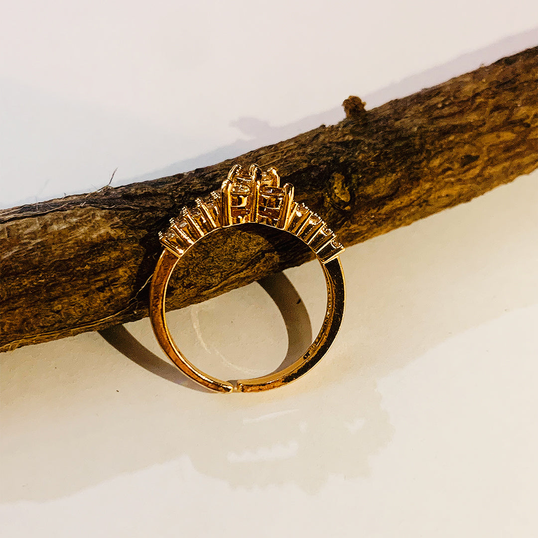 Adjustable Gold Heart Ring | R02