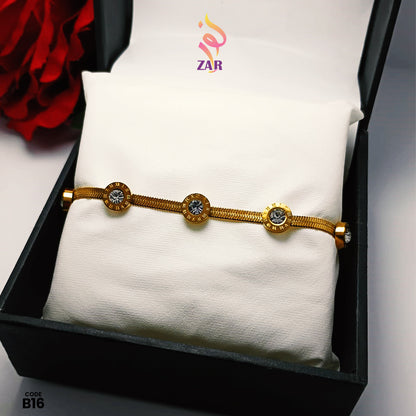 Elegant Gold Sparkling Stones Bracelet | Perfect for Every Occasion! B16